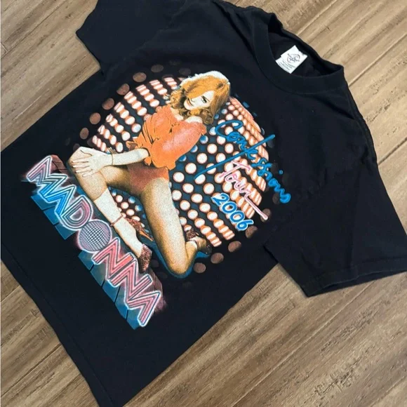 2006 Madonna Confessions of Tour Graphic Black T-Shirt - Picture 3 of 5
